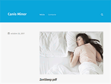 Tablet Screenshot of canisminor.net